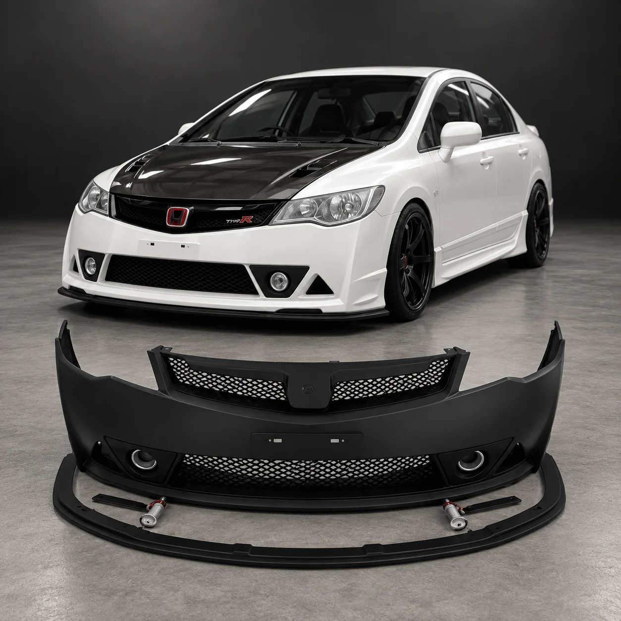 Передний бампер Civic RR