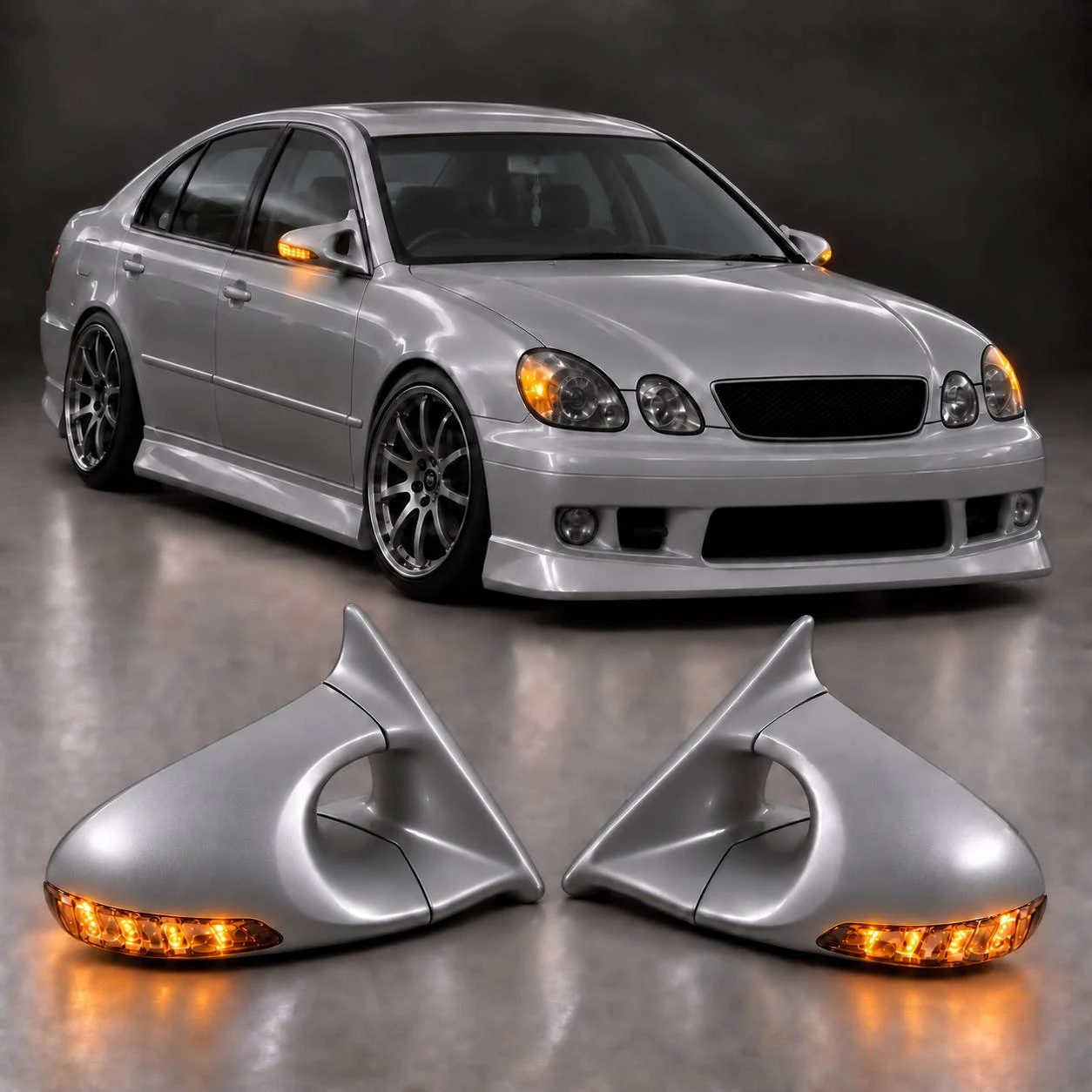 Боковые зеркала Ganador — TOYOTA ARISTO / GS300 с поворотником