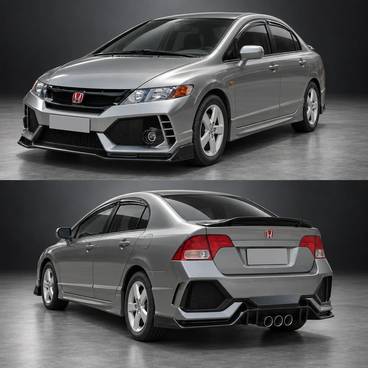 Комплект обвеса Civic Type R FK8, 8-е поколение