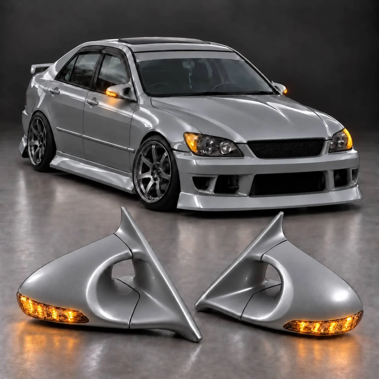 Боковые зеркала Ganador — TOYOTA ALTEZZA SXE10 с поворотником